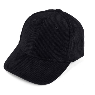 Cap Kind - Gårda Tenby Corduroy Cap (zwart)