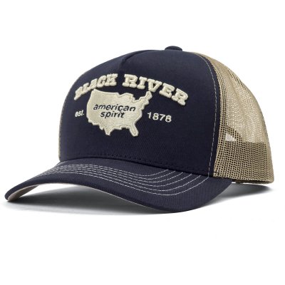Kap - Black River America Trucker (marineblauw/crème)