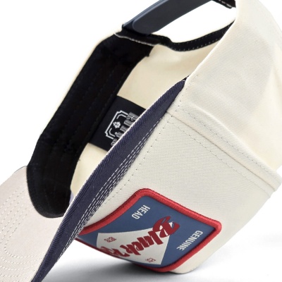 Kap - Black River Atlanta Cotton Snapback (gebroken wit/marineblauw)