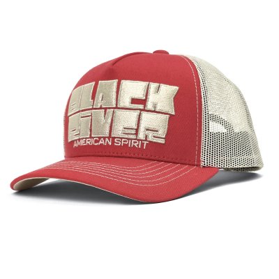 Kap - Black River Bold Logo Trucker (rood/crème)