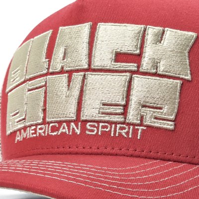 Kap - Black River Bold Logo Trucker (rood/crème)