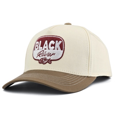 Kap - Black River Charleston Cotton Snapback (gebroken wit/khaki)