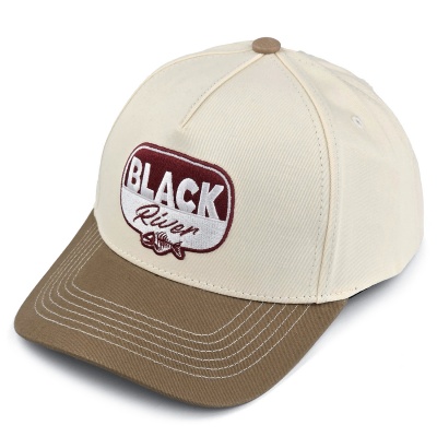 Kap - Black River Charleston Cotton Snapback (gebroken wit/khaki)