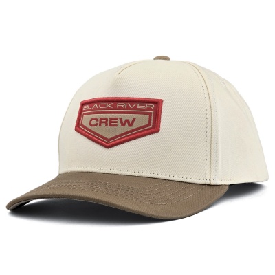 Kap - Black River Crew Cotton Snapback (gebroken wit/khaki)