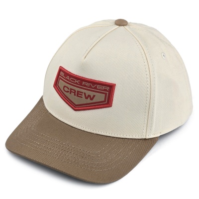 Kap - Black River Crew Cotton Snapback (gebroken wit/khaki)