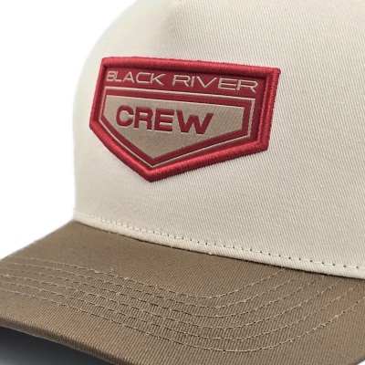 Kap - Black River Crew Cotton Snapback (gebroken wit/khaki)