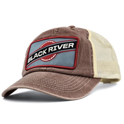 Kap - Black River Dayton Washed Trucker (bruin)