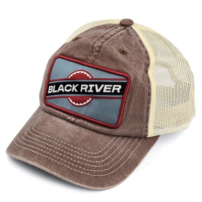 Kap - Black River Dayton Washed Trucker (bruin)