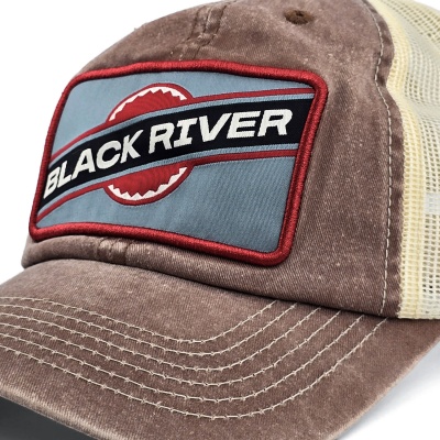 Kap - Black River Dayton Washed Trucker (bruin)