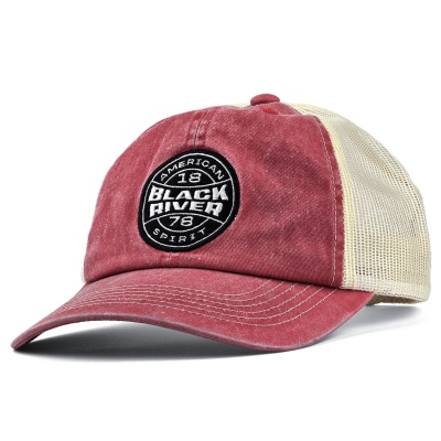 Kap - Black River Knoxville Washed Trucker (rood/crème)