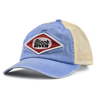 Kap - Black River Memphis Washed Trucker (lichtblauw/room)