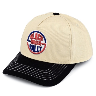 Kap - Black River Rally Cotton Snapback (crème/zwart)