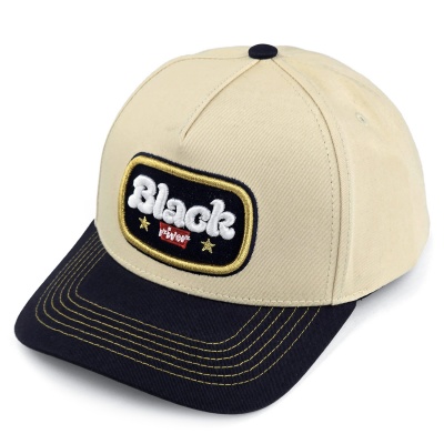 Kap - Black River Reno Cotton Snapback (crème/marineblauw)