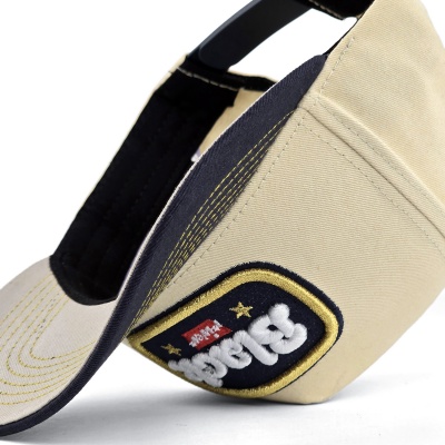 Kap - Black River Reno Cotton Snapback (crème/marineblauw)