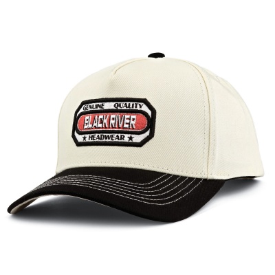 Kap - Black River Richmond Cotton Snapback (offwhite/zwart)