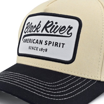 Kap - Black River Sedona Cotton Snapback (crème/zwart)