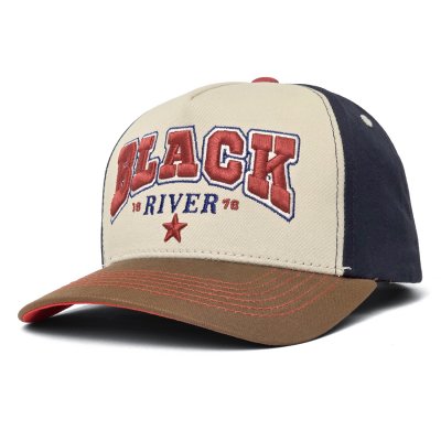 Kap - Black River Texas Trucker (crème/marineblauw/bruin)