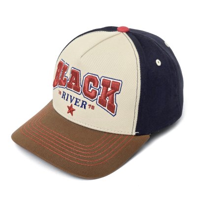 Kap - Black River Texas Trucker (crème/marineblauw/bruin)