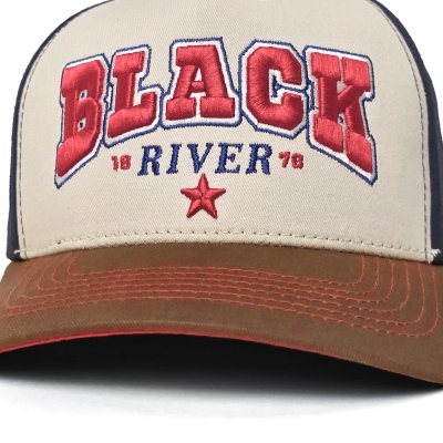 Kap - Black River Texas Trucker (crème/marineblauw/bruin)