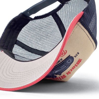 Kap - Black River Tradition Of Speed Trucker (beige/marineblauw/rood)