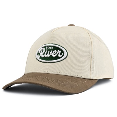 Kap - Black River Waco Cotton Snapback (gebroken wit/khaki)