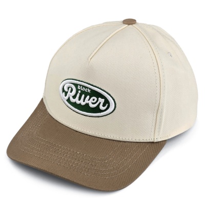 Kap - Black River Waco Cotton Snapback (gebroken wit/khaki)