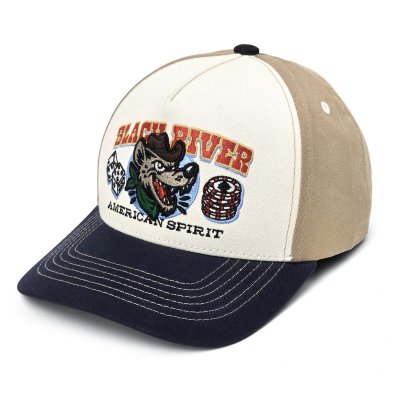 Kap - Black River Gambler Trucker (gebroken wit/beige/marineblauw)