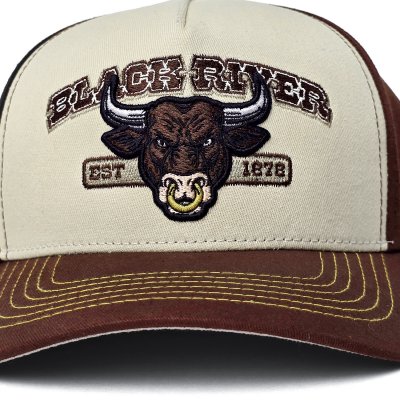 Kap - Black River Cow Trucker (crème/bruin)