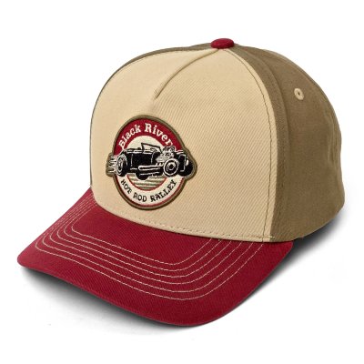 Kap - Black River Rebel Trucker (beige/groen/rood)