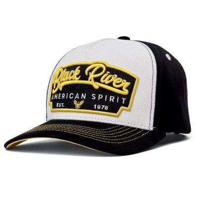 Kap - Black River Black Yellow Trucker (zwart/wit/geel)