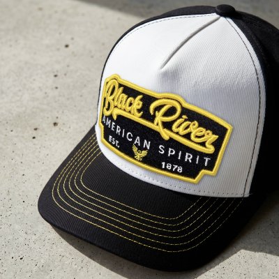 Kap - Black River Black Yellow Trucker (zwart/wit/geel)