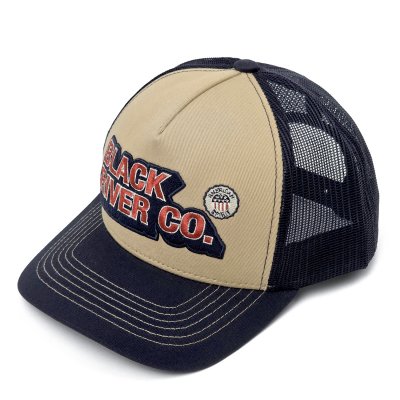 Kap - Black River Heritage Trucker (beige/marineblauw)