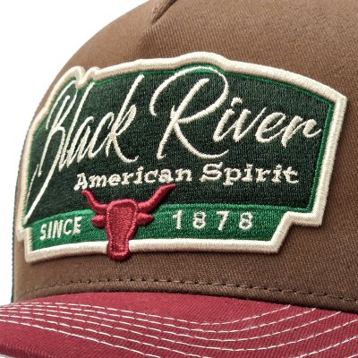 Kap - Black River Outlaw Trucker (bruin/groen/rood)