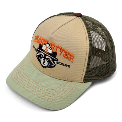 Kap - Black River Racoon Trucker (beige/groen)