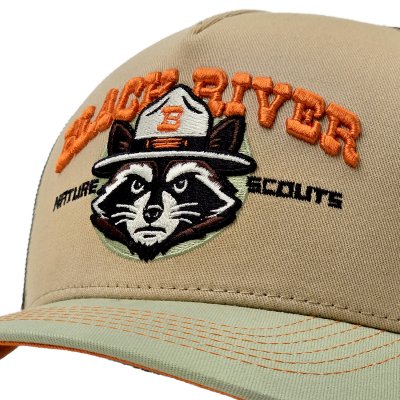 Kap - Black River Racoon Trucker (beige/groen)
