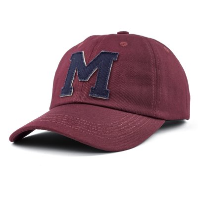 Kap - Gårda Letter Cap 'M' (bordeaux/blauw)