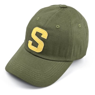 Kap - Gårda Letter Cap 'S' (mosgroen/geel)