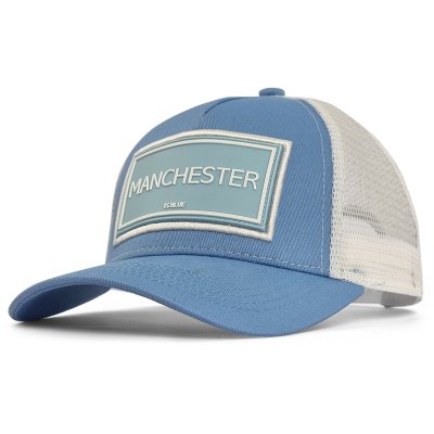 Kap - Gårda Trucker Manchester (blauw/wit)
