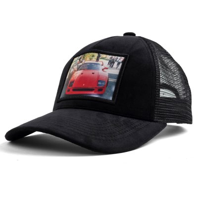 Caps - Gårda Velvet Trucker Classic Cars 7 (zwart)