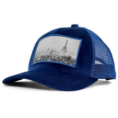Caps - Gårda Velvet Trucker Paris (blauw)