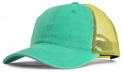 Caps - Gårda Finley Washed Trucker (groen/geel)