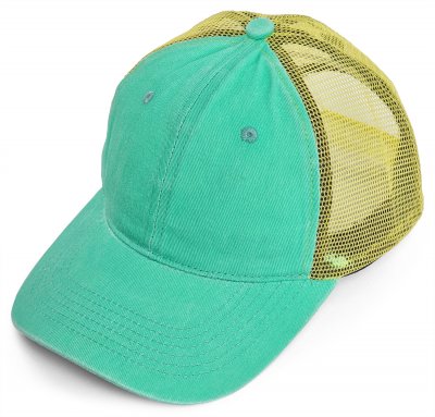 Caps - Gårda Finley Washed Trucker (groen/geel)