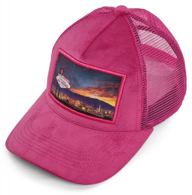 Caps - Gårda Velvet Trucker Las Vegas (roze)