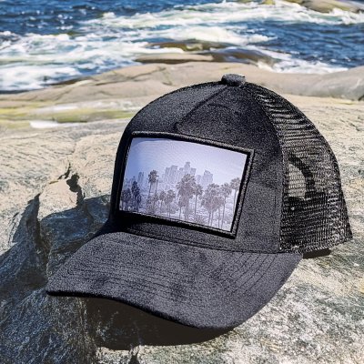 Caps - Gårda Velvet Trucker Los Angeles (zwart)