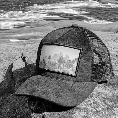 Caps - Gårda Velvet Trucker Los Angeles (zwart)