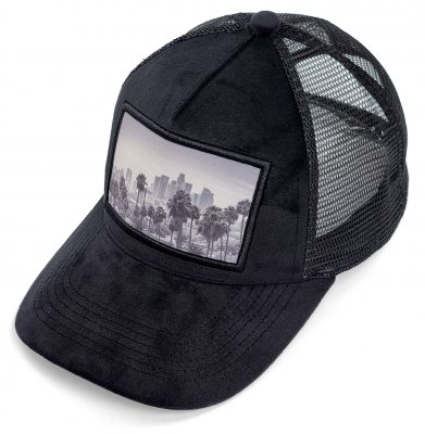 Caps - Gårda Velvet Trucker Los Angeles (zwart)