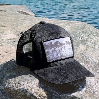 Caps - Gårda Velvet Trucker Miami Beach (zwart)
