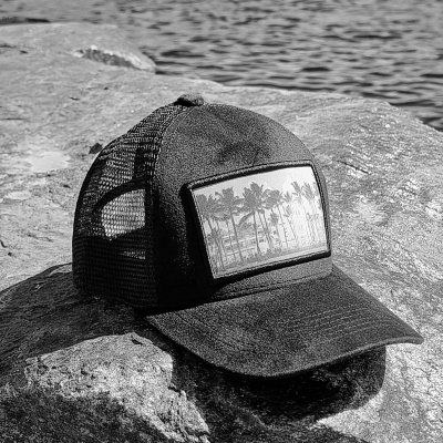 Caps - Gårda Velvet Trucker Miami Beach (zwart)