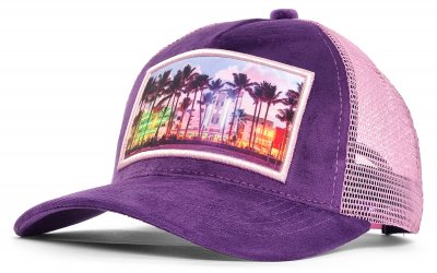 Caps - Gårda Velvet Trucker Miami Beach (paars)
