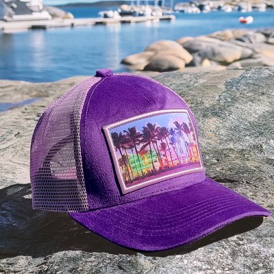 Caps - Gårda Velvet Trucker Miami Beach (paars)
